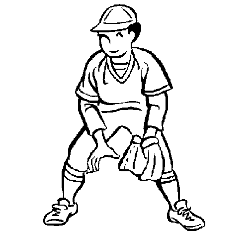 Fielder coloring page