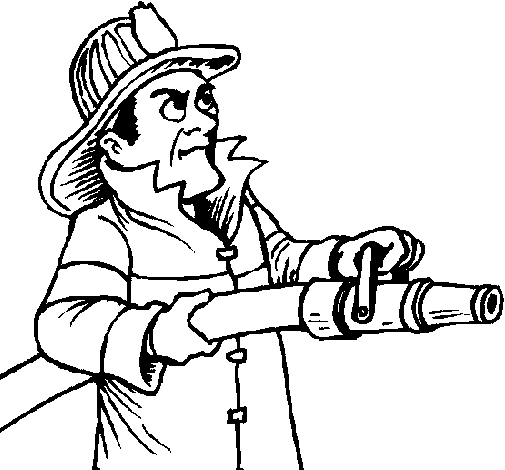 Firefighter 5 coloring page