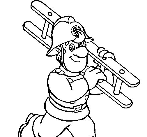 Firefighter 8 coloring page