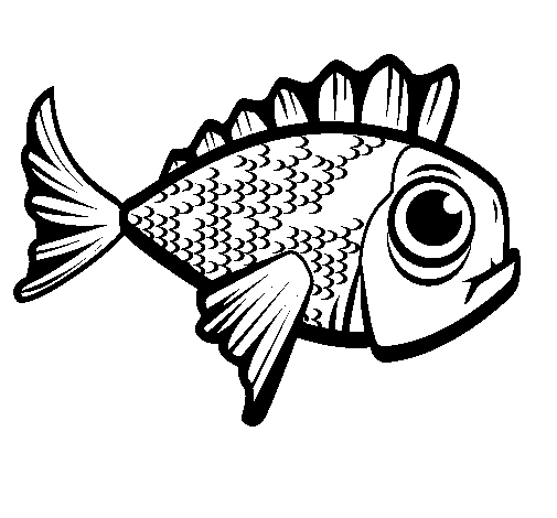 Fish 2 coloring page - Coloringcrew.com