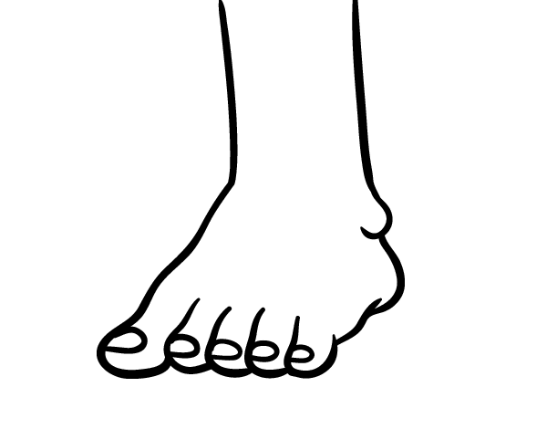 walking feet coloring pages - photo #18