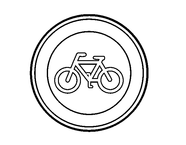 Forbidden entry to cycles coloring page