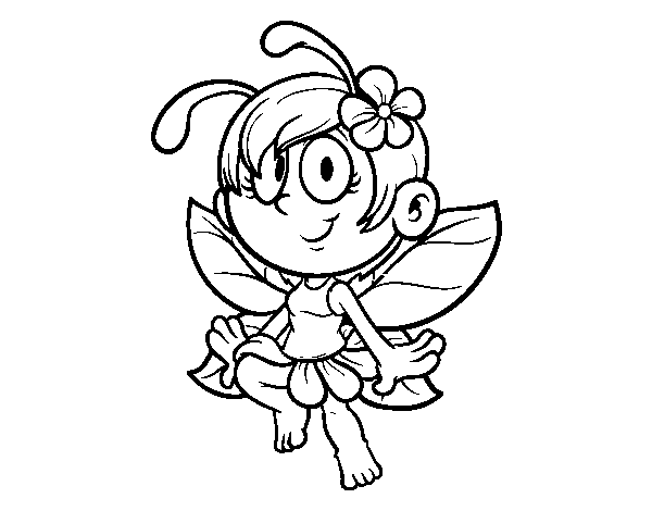 Forest  fairy coloring page