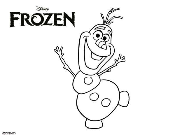 olaf from frozen coloring pages - photo #7
