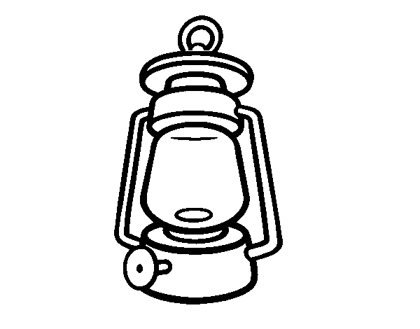 Gas light coloring page