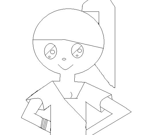 Girl II coloring page