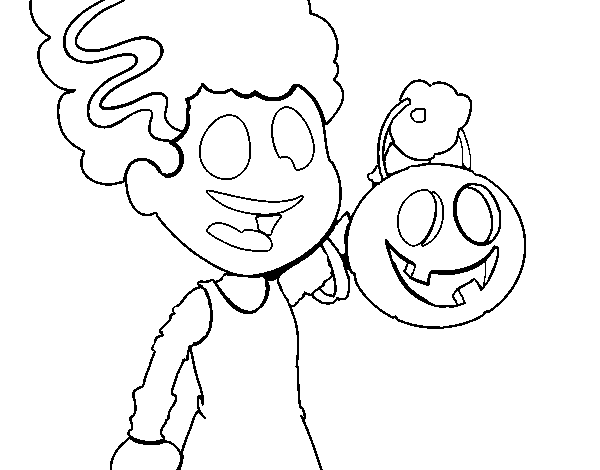 Halloween Costume coloring page
