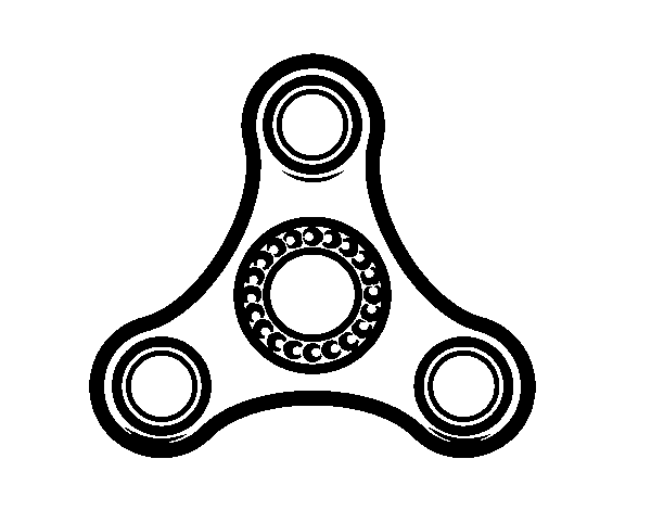 Hand spinner coloring page