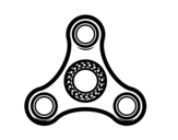 Hand spinner coloring page