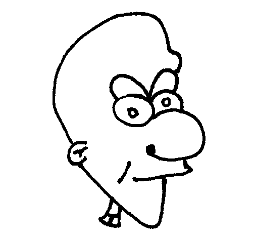 Head coloring page