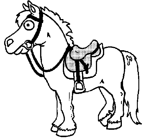 Horse 3 coloring page