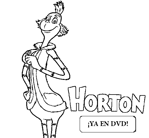 Horton - Mayor coloring page