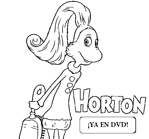 Horton - Sally O'Maley coloring page
