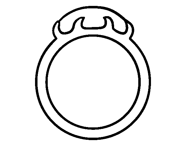  Inlaid stone ring coloring page
