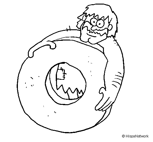 Inventing the wheel coloring page