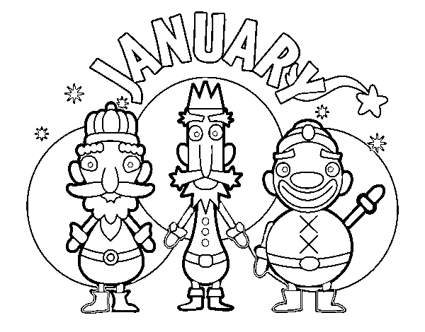 January coloring page - Coloringcrew.com