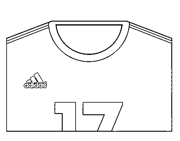 Japan World Cup 2014 t-shirt coloring page