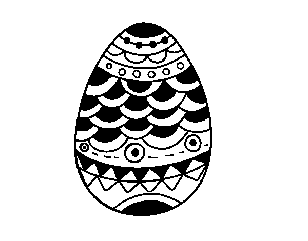 japanese-style easter egg coloring page
