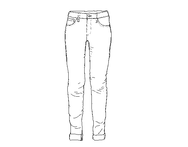 Jeans coloring page