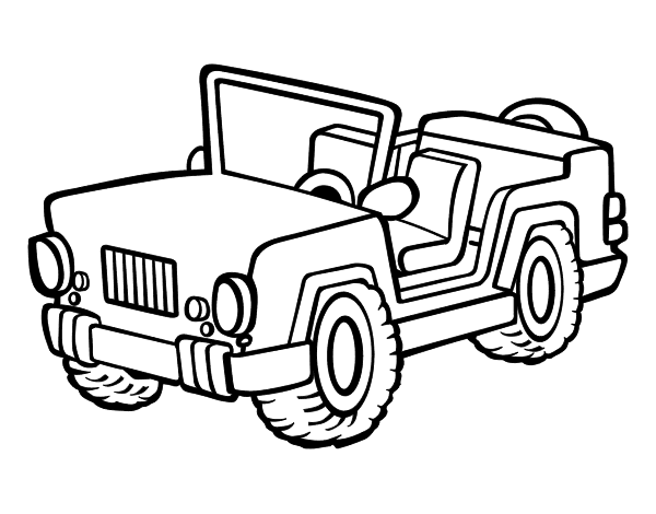 Jeep coloring page Coloringcrewcom