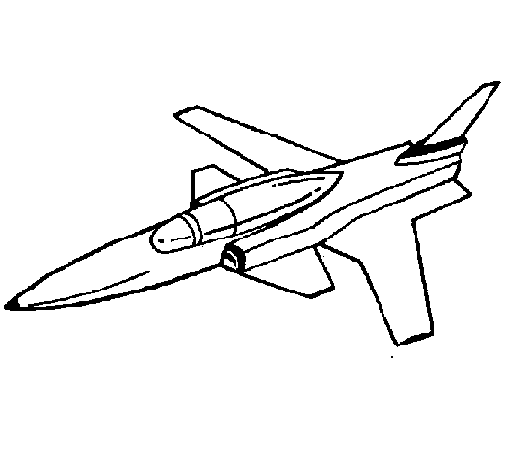Jet coloring page