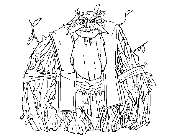 King of the woods coloring page