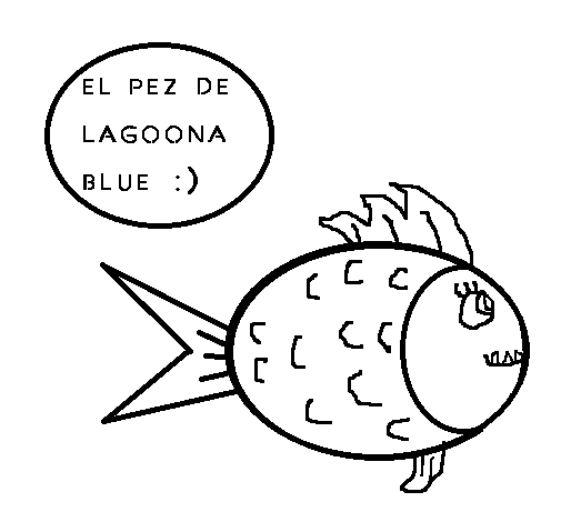 Lagoona Blue Fish coloring page