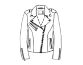 Leather jacket coloring page