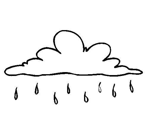 Light rain coloring page