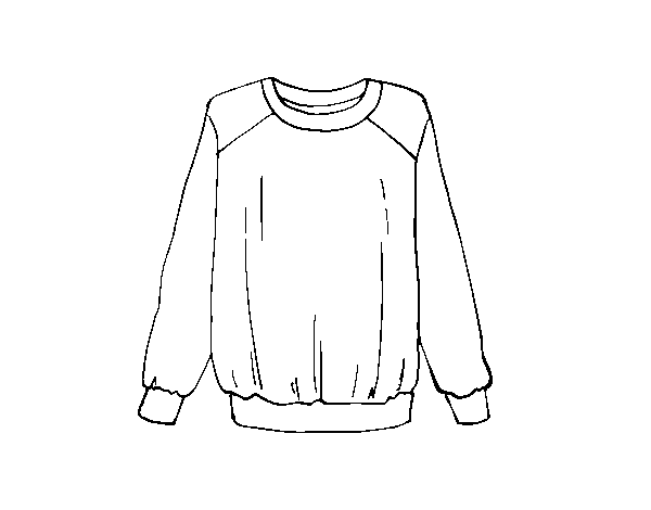 Light sweatshirt coloring page
