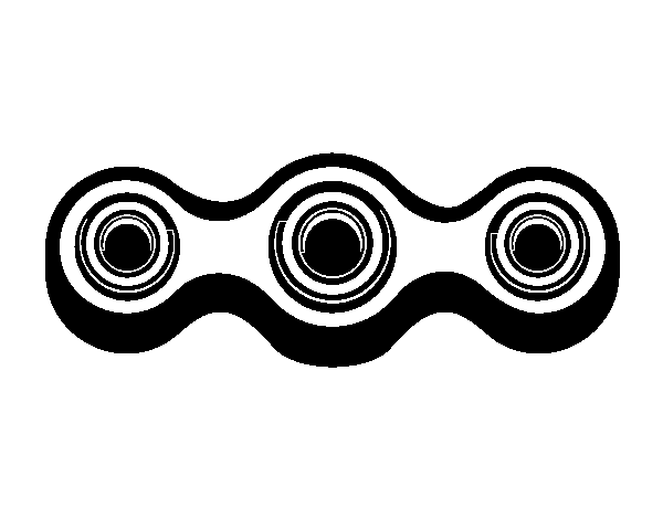 Linear spinner coloring page
