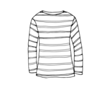 Long-sleeve T-shirt coloring page