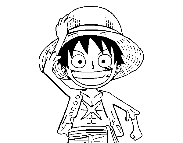 Luffy coloring page