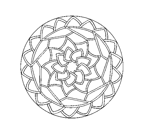 Mandala 1 coloring page