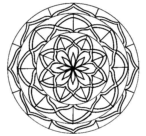 Mandala 6 coloring page