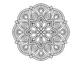 Mandala alhambra coloring page
