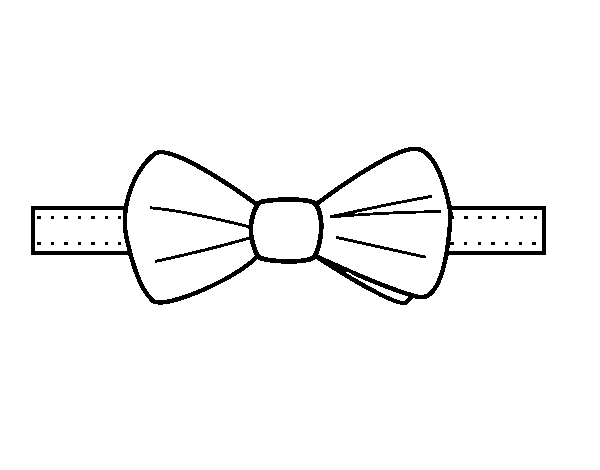 Modern bow tie coloring page - Coloringcrew.com