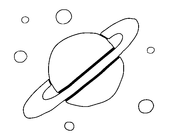 Moons of Saturn coloring page - Coloringcrew.com