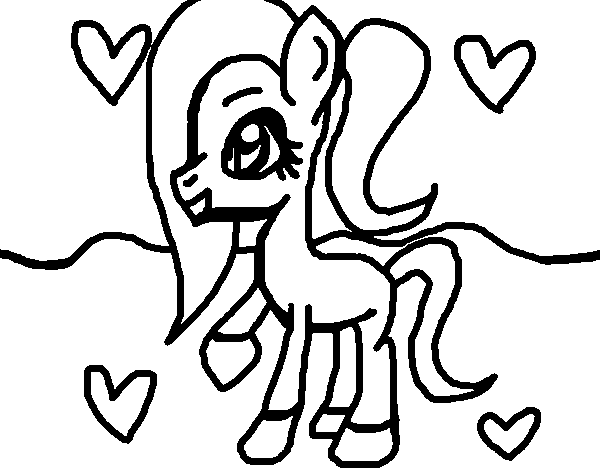 My Little Ponytail coloring page