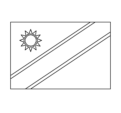 namibia flag coloring pages - photo #12