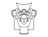 Old Mexican Mask coloring page