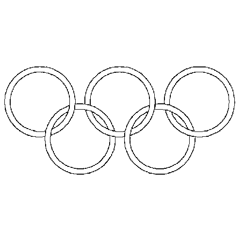Olympic rings coloring page - Coloringcrew.com