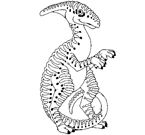 Parasaurolophus coloring page
