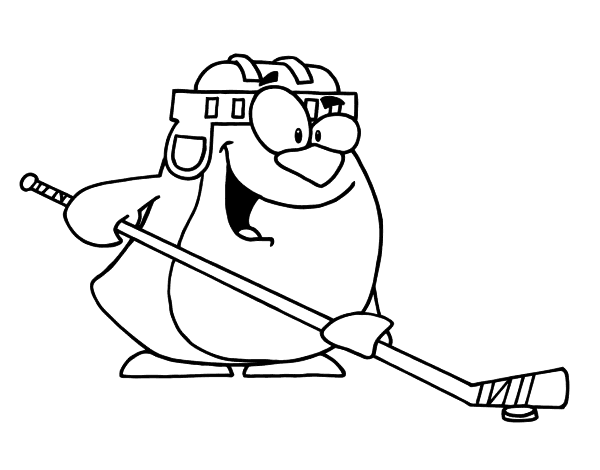 ice skating penguin coloring pages - photo #30