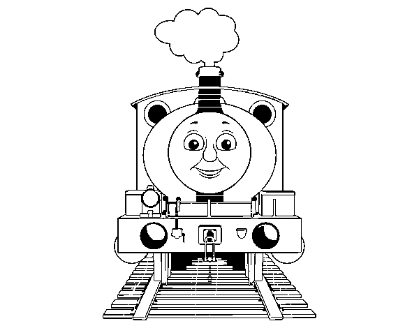 Percy the engine coloring page