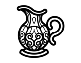 Pitcher of water coloring page