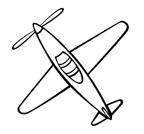Plane III coloring page