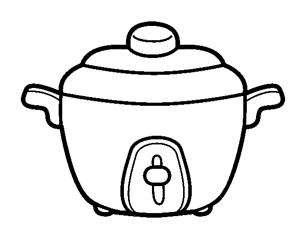 Pressure cooking coloring page