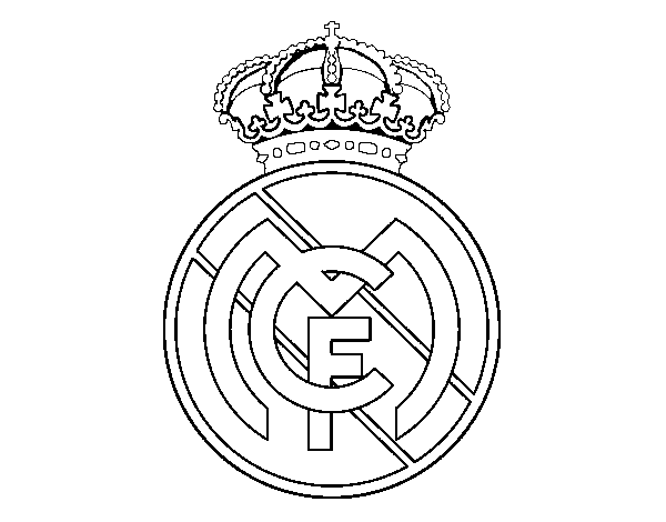 Real Madrid C.F. crest coloring page