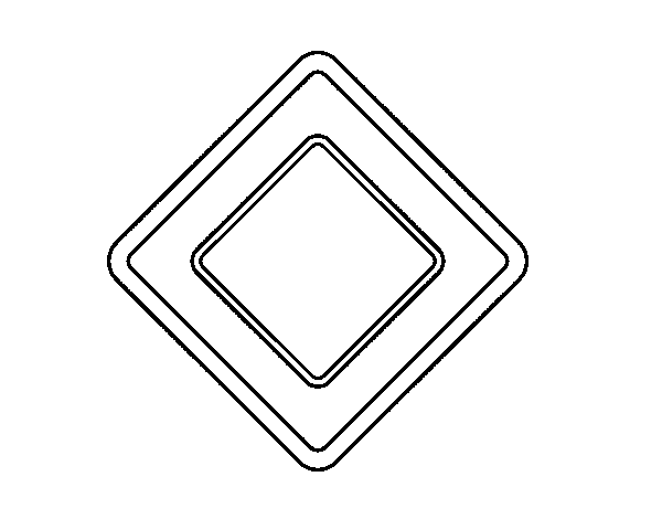 Road priority coloring page